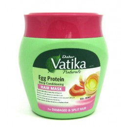 Маска ПИТАТЕЛЬНАЯ  для волос яичный протеин, 500 гр. (Dabur vatika egg protein)