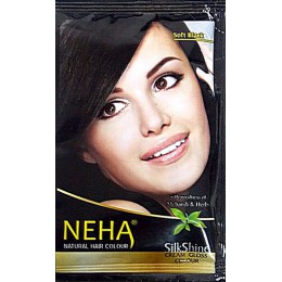 Nеhа натуральная басма  мягкая, черная 15 гр. (Neha natural soft black)