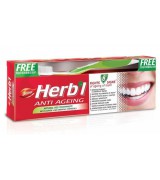 Dabur Зубная паста Антивозрастная, с зубной щеткой, 150гр. (Anti Ageing natural red toothpaste)